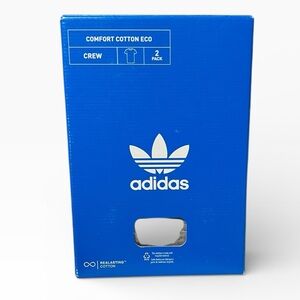 🌻NEW IN BOX Adidas 2-pack Comfort Cotton Eco crew neck undershirts Men's Size M